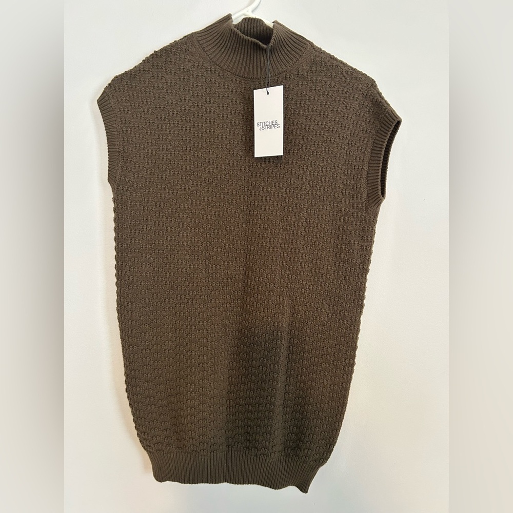 Stitches Brown Knit Dress New